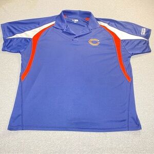 Chicago Bears Polo Shirt Mens 3XL Blue NFL Fanatics Short Sleeve Collar Logo